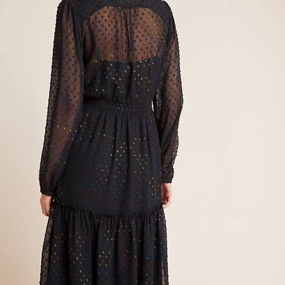 Anthropologie Audrey Clip Dot Shirtdress size: 2 - Picture 4 of 6